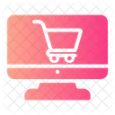 Online Shopping Shopping Cart Screen Icon