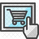 Ecommerce Tablet Online Shopping Icon
