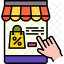 Online Shopping Ecommerce Online Icon