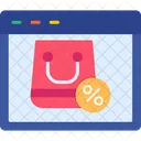 Online Shopping Web Page Icon