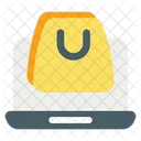 Online Shopping Monitor Ecommerce Icon