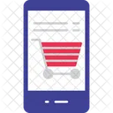 Online Shopping Cart Mobile Icon