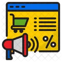 Online Shopping Advertising  Icon