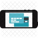 Online Shopping and Card Data  Icon