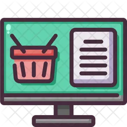 Online Shopping Basket  Icon