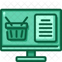 Online Shopping Basket  Icon