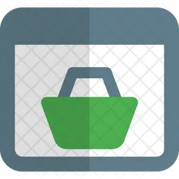 Online Shopping Basket  Icon