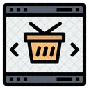 Online Shopping Basket Online Shopping Bucket Shopping Basket Icon
