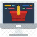 Online Shopping Basket Online Shopping Bucket Online Shopping Icon