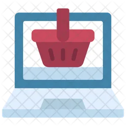 Online Shopping Basket  Icon