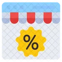 Online Shopping Discount Shopping Sale Shopping Offer Icon