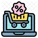 Online Shopping Discount Discount Shopping Cart Icon