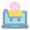 Online Shopping Discount Discount Shopping Cart Icon