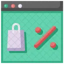 Online Shopping Discount  Icon
