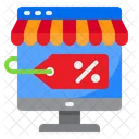 Online Shopping Discount Online Shopping Offer Online Discount Icon