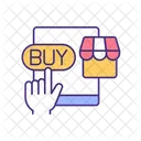 Online shopping experience  Icon