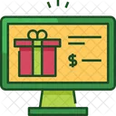 Online Shopping Gift  Icon