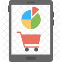 Online Shopping Graph Icon