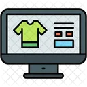 Online Shopping Computer Sale Icon