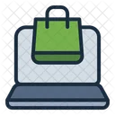 Online Shopping Laptop Ecommerce Icon