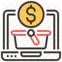 Online Shopping Laptop Business Icon