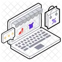 Online Shopping E Commerce Online Store Icon