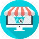 Online Shopping Shop Open Icon