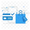 Online shopping payment  Icon