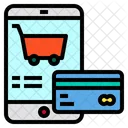 Smartphone Shopping Card Icon