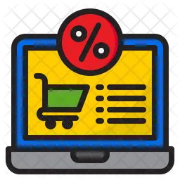 Online Shopping Sale  Icon