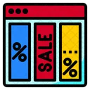 Online Shopping Sale Shop On Sale Online Sale Icon