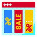 Online Shopping Sale Shop On Sale Online Sale Icon