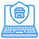 Online Shopping Security  Icon