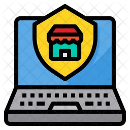 Online Shopping Security  Icon