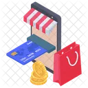 Online Shopping Shop M Commerce Mobiler Shop Symbol