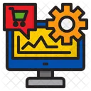 Online-Shopping-Verhältnis  Symbol