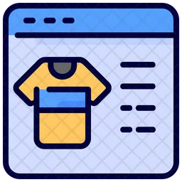 Online shopping website  Icon