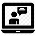 Online Lecture Online Orator Speech Icon