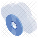 Online Speicher Disk Technologie Server Speicher Symbol