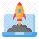 Startup Rocket Launch Icon