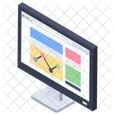 ウェブ分析、オンライン統計、ウェブインフォグラフィック アイコン
