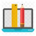 Online Stationery Drafting Tools Office Supplies Icon