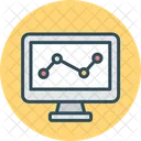 Online Statistic Analytics Business Icon