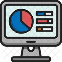 Statistic Monitor Screen Icon