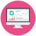 Online Statistics Online Infographic Online Data Icon