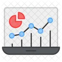 Online Statistics Online Chart Online Graph Icon