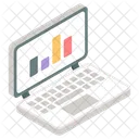 Online Data Analytics Online Infographic Online Statistics Icon