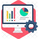 Online Statistics Analysis Analytics Icon