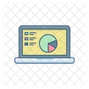 Online Statistics Analytics Graph Icon