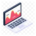 Mountain Chart Mountain Graph Online Statistics Icon